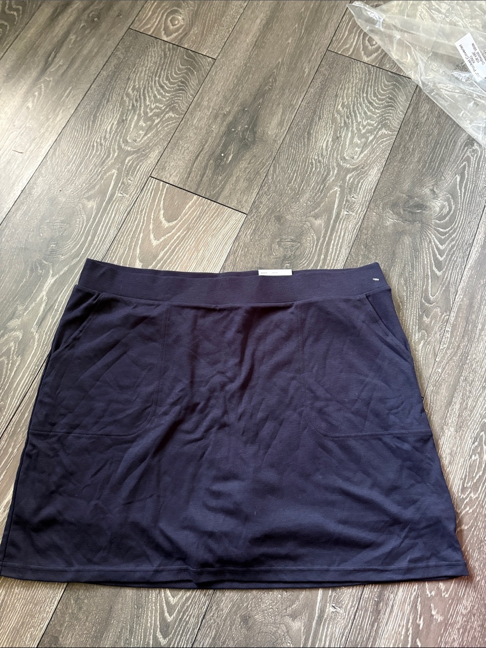 Kohl's Navy A-Line Knit Skirt